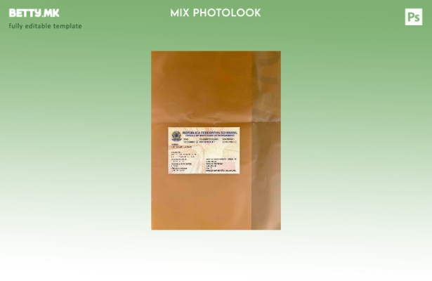 Модерен стил на Бразилска дозвола за престој photolook ПРЕДЕН шаблон